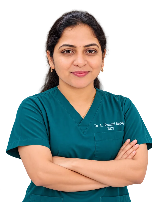 Dr. A. Bharathi Reddy, Dental Surgeon at SR Multispeciality Dental Clinic, Gajularamaram