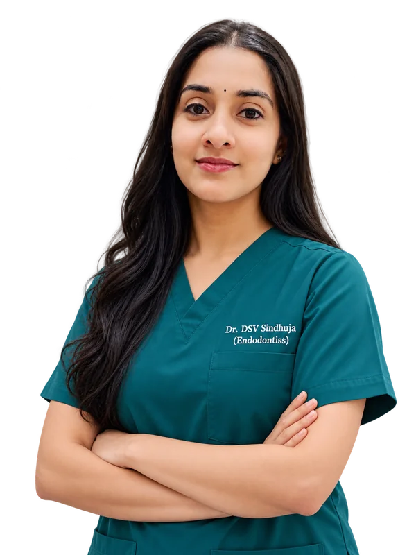 Dr. DSV Sindhuja, Endodontist (MDS, BDS, PGIMS Rohtak, Gold Medalist) at SR Multispeciality Dental Clinic, Gajularamaram